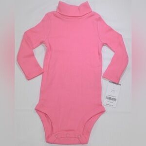 𝅺Carter’s Baby Girl Turtleneck Long Sleeve Infant Pink Shirt Size 6M NWT